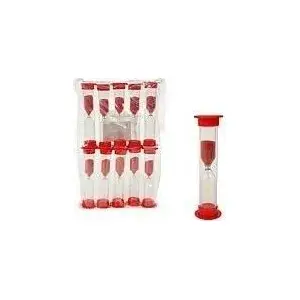 Sand timer Adar Klepsydra 3 minutes, set of 10, mixed colors