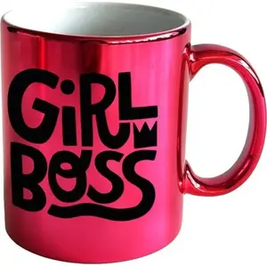 Mug KUKARTKA Kubek ON-002 Girl Boss — ceramic drinking cup