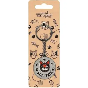 Keychain Nadwyraz.com 'koci tata' — Nadwyraz.com branded accessory