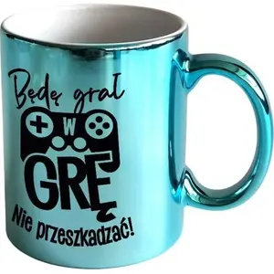 Mug KUKARTKA Kubek ON-003 'Będę grał w grę' – ceramic coffee cup, printed design
