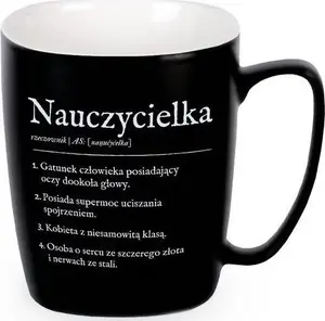 Mug by Nadwyraz.com — Nadwyraz.com Kubek nauczycielka (ceramic teacher mug)