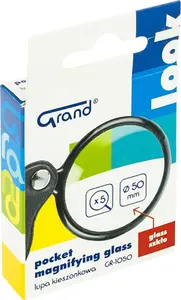 Grand glass magnifier Grand Lupa 50 mm — handheld optical loupe, 50mm lens diameter