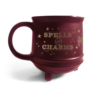 Mug Pyramid SCMG27184 — single universal cup, Bordeaux with gold trim, 1 pc
