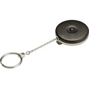 KEY-BAK KB 5 atslēgu piekariņš melns — izvelkamā atslēgu spole, viena vienība