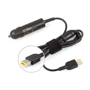 Barošanas adapters/invertors MicroSpareparts MSPT2042C 90 W, iekštelpām, Ievade 10–15 V, izeja 4,5 A, Lenovo Square savienotājs, melns