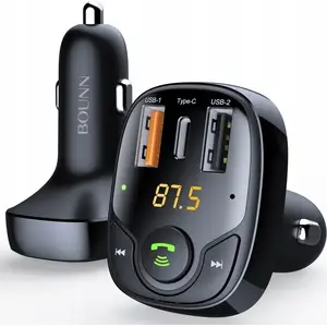 Car charger Bounn S-15PD with USB‑C PD 3A and USB QC3.0 1A ports