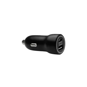 Car Charger d bramante re-charge — USB-C 30W + USB-A 18W, 12–24V, Black