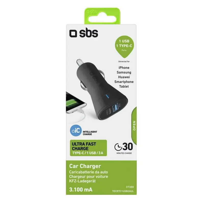 SBS Mobile TECRTC1USB2AUL автомобильное USB‑C зарядное Photo 6