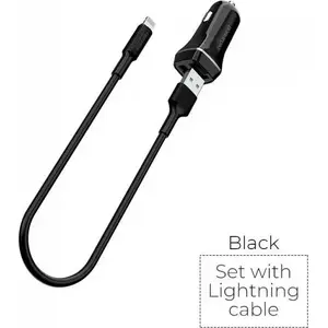 Charger Borofone BFO-BZ2-L-B — 2x USB-A ports, 2.4 A total output