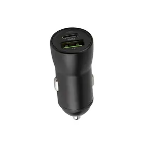 Car Charger TelForceOne MXCC-04 — USB-C Fast Charging, Up to 20 V, Cigar Lighter, Black