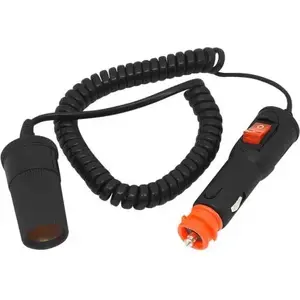 Car cigarette lighter extension charger BLOW CS-13 with switch, 1.2 m cable