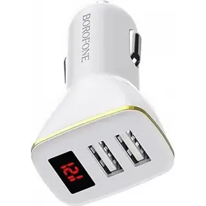Сетевое зарядное устройство Borofone BFO-BZ11-W — 2x USB-A, суммарный выход 2.1 A