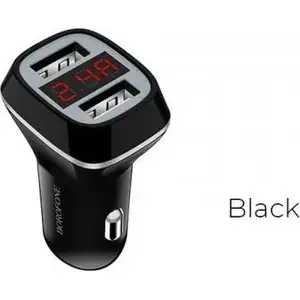 Сетевое зарядное Borofone BFO-BZ3-B — 2x USB-A порта, суммарный ток 2,4 A