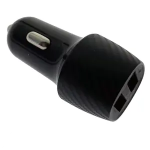 Car charger Triton 794251 — auto USB charger, 12/24V input, 2× USB 2.0, black