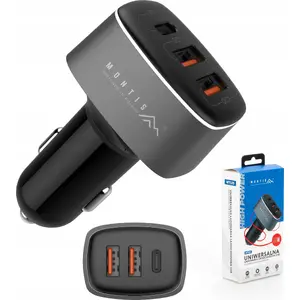 Car Charger MONTIS MT125 — 2x USB-A + 1x USB-C, 56W