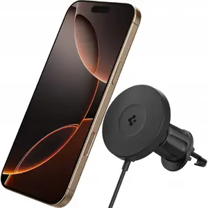 МагСейф-совместимый автомобильный зарядный держатель OneTap Pro 4, чёрный — беспроводная зарядка с креплением на вентиляционную решётку