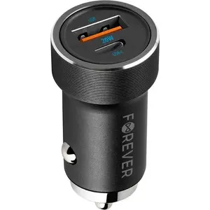 Car charger TelForceOne Forever CC-06 PD3.0 + QC3.0 1x USB-C 1x USB 20W black