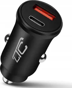 Car Charger LTC PD 30W with USB-A and USB-C — model LXQC37-C