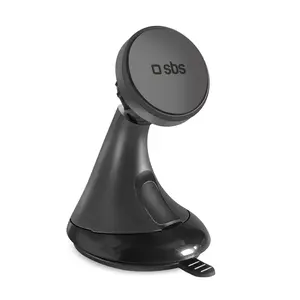Car magnetic phone holder SBS Mobile, passive model with Wide Line suction cup, black