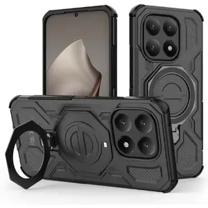 Wireless MagSafe-style Phone Stand Tech-Protect TacticStand for Xiaomi 15T, Matte Black