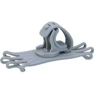 Phone holder DUNLOP silicone 360° rotating, gray — universal car and bike mount