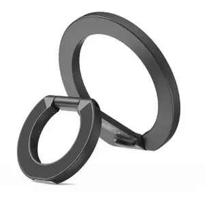 Magnetic MagSafe Phone Ring Tech-Protect MMR400 — black, magnetic attachment for compatible phones