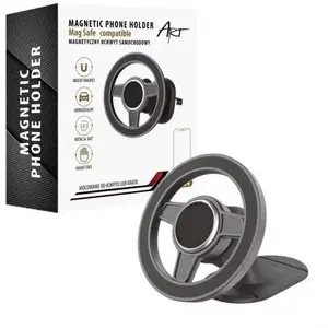 Car magnetic phone mount ART AX-07 — air vent clip for phone/MP4/GPS, MagSafe-compatible