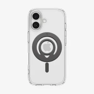 Magnetic ring accessory Spigen O-Mag Dual pop (MagFit) OM105 — Grey, Polycarbonate