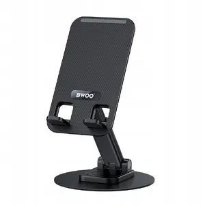 Desk Rotating Phone Mount Tech-Protect ZJ-132 — black, swivel desk holder for smartphones