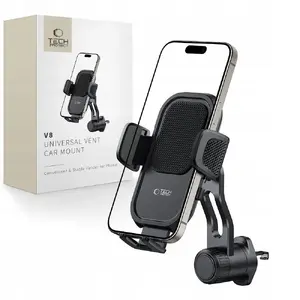 Car Vent Mount Tech-Protect V8 Universal — black, universal air vent phone holder