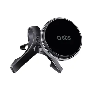 Active car holder SBS Mobile TESUPMAGWIR15W for mobile phone/smartphone, black