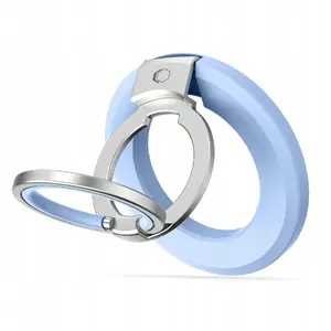 MagSafe-compatible magnetic phone ring Tech-Protect MMR500 in baby blue