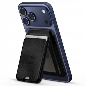 Magnetic MagSafe-compatible card wallet stand Tech-Protect MagWallet Stand Carbon