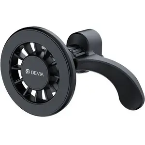 Car magnetic vent mount Devia ES084 black — magnetic phone holder for air vent