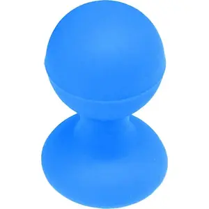 Hurtel silicone phone holder with suction cup, round head, blue