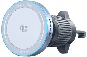 Car air vent magnetic phone mount with Qi2 wireless charging 25W MagFlow UGREEN