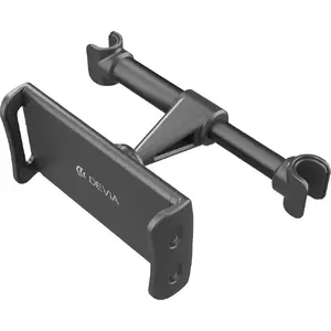 Car Headrest Mount Devia Magic Clip ES077 — black, attaches to vehicle headrest for phones and small devices