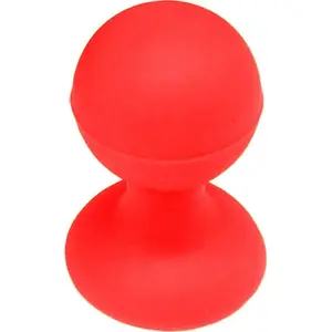Hurtel silicone phone holder with suction cup, round head, red
