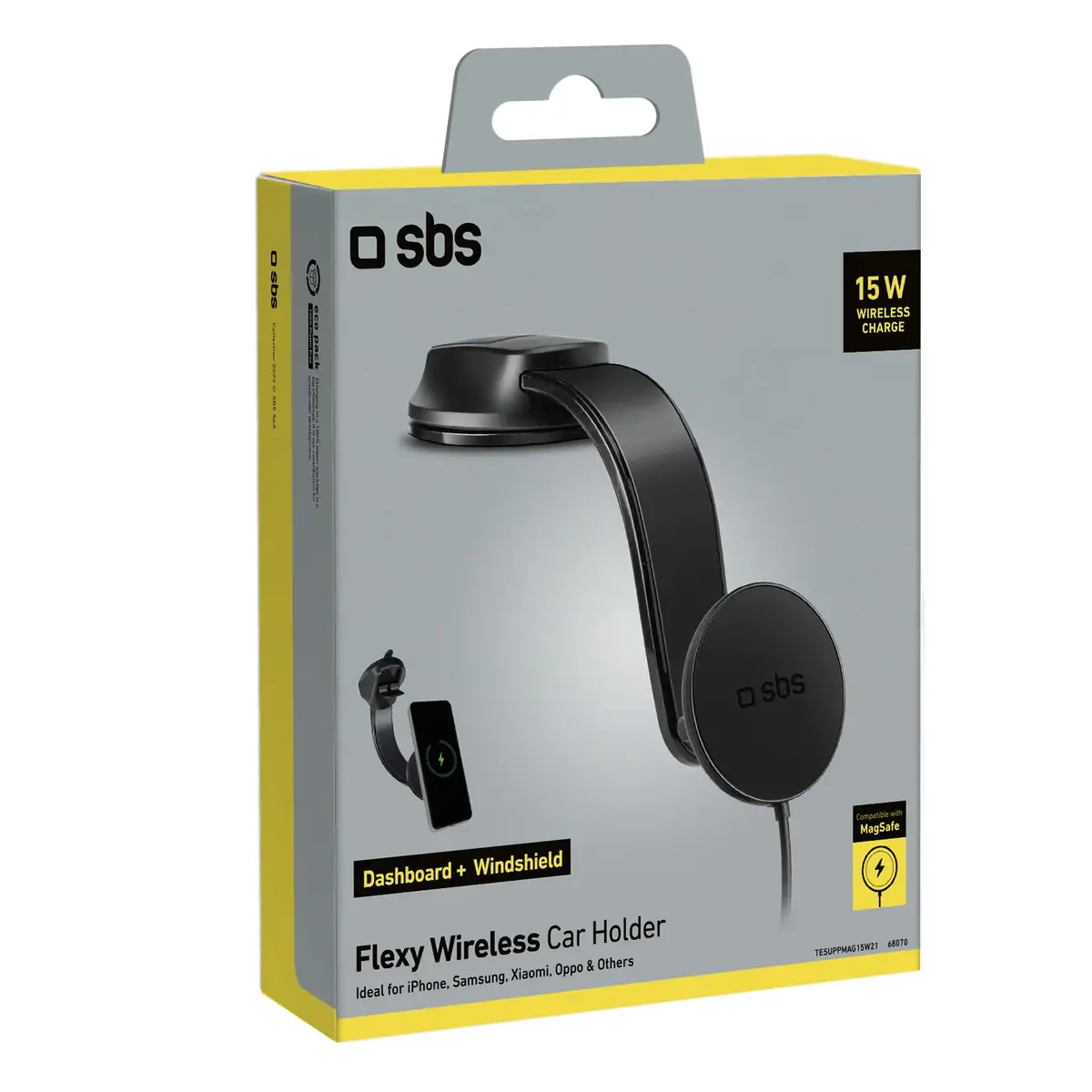 SBS Mobile TESUPPMAG15W21 auto bezvadu lādētājs Photo 2