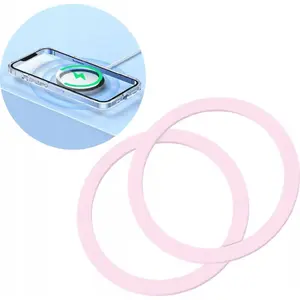 Phone magnetic ring stand set Joyroom JR-Mag-M3 — metal, 2 pieces, pink
