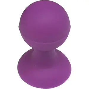 Hurtel silicone phone holder with suction cup, round head, purple