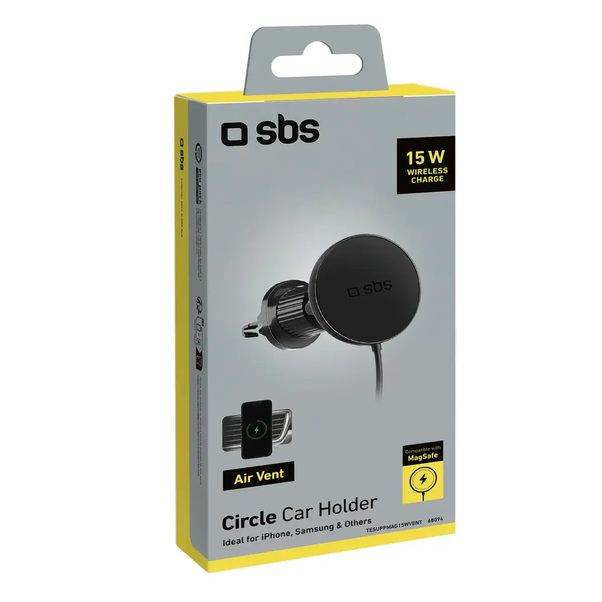 SBS Mobile TESUPPMAG15WVENT automašīnas lādētājs Photo 2