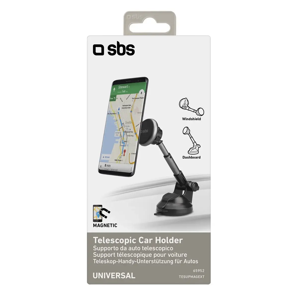 Passive car phone holder SBS Mobile TESUPMAGEXT Photo 5