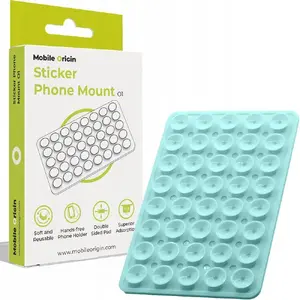 Phone Mount MOBILE ORIGIN O1 — sticker-style mobile phone holder, baby blue
