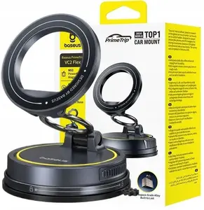 Magnetic Car Phone Mount with Suction Base – No name PrimeTrip VC2 C00138, black