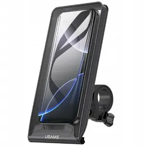 Bicycle phone mount Usams Uchwyt rowerowy ZJ083 waterproof black