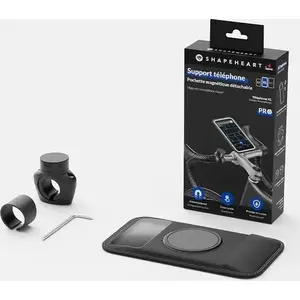 Velo tālruņa turētājs Shapeheart PRO M — stiprinājums uz stūres, modelis SHP-BIKE-PRO-M