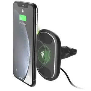 Automašīnas bezvadu lādētājs iOttie iTap Wireless 2 — USB 12–24V ievade, ātra bezvadu uzlāde, melns