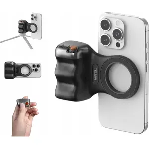 Magnetic MagSafe Grip Mount Telesin P5‑MP‑001BK — magnetic phone grip with Bluetooth remote for iPhone