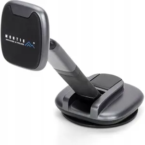 Car Phone Mount MONTIS MT133 — universal adjustable magnetic holder, ABS/Aluminium/Silicone, max load 0.5 kg, Black/Grey